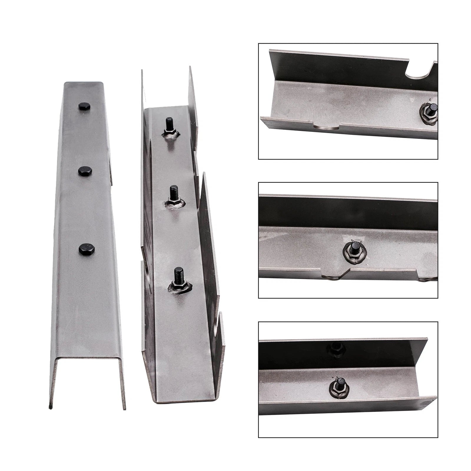2X Steel Rust Repair Frame Center Skid Plates 30" for Jeep Wrangler YJ (1987–1995)
