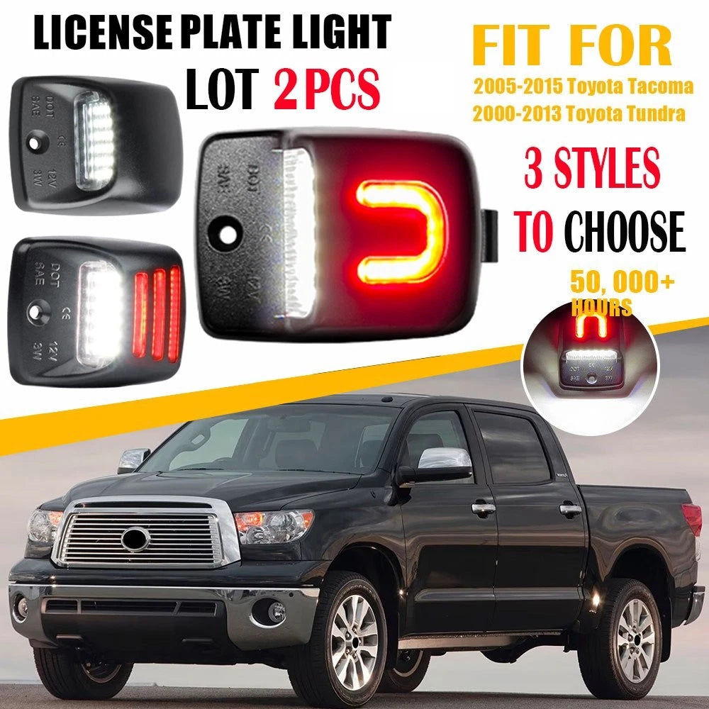 LED License Plate Light Lamp for Toyota Tundra (2000–2013) Tacoma (2005–2015)