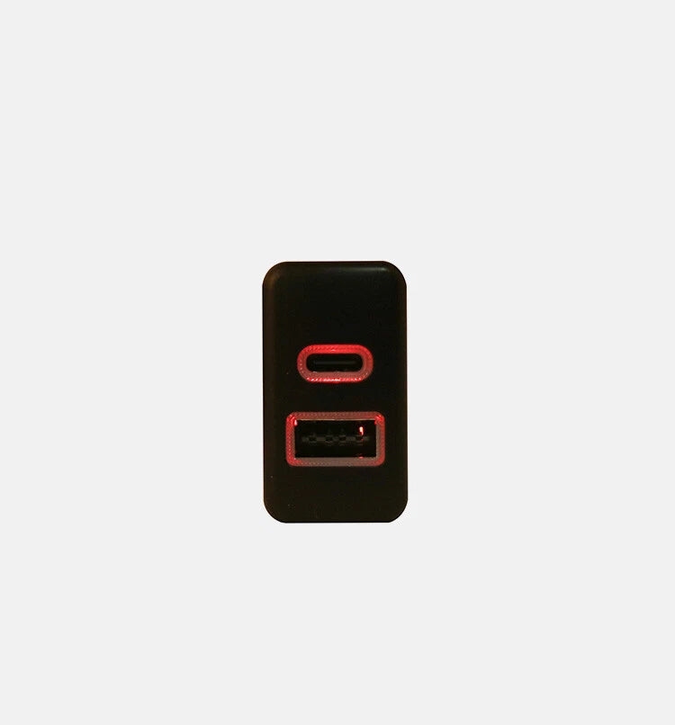 Dashboard Switch Button USB-C PD + USB-A QC3.0 Port for Toyota FJ Cruiser Tacoma (2007–2021)
