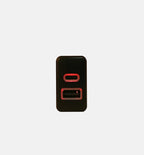 Dashboard Switch Button USB-C PD + USB-A QC3.0 Port for Toyota FJ Cruiser Tacoma (2007–2021)