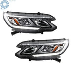 Set of 2 Halogen Projector Headlight Assemblies for Honda CR-V (2015–2016)