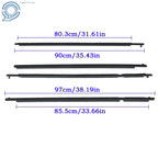 Set of 2 Window Weatherstrip Sweep Belt Outer for Toyota RAV4 (2006–2008)