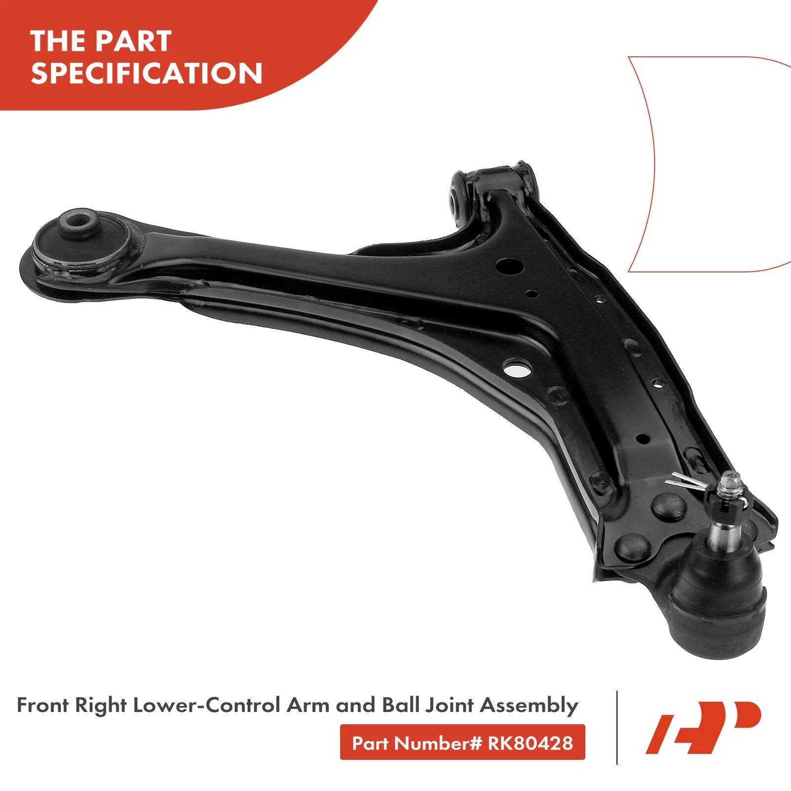 Front Right Lower Control Arm with Ball Joint for Chevy Malibu (1997-2003)