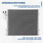 AC Condenser for Jeep Liberty (2002–2007) 3058 Aluminum