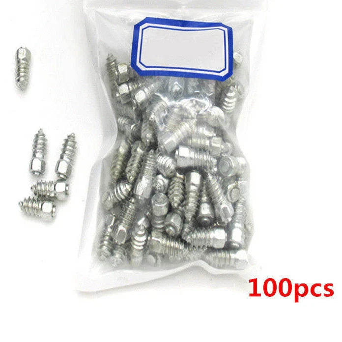 15mm Tire Studs 100x for Universal Snow Chains & Spikes