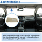 Left Side Sun Visor for Honda CR-V (2017-2019) Beige 1 x Piece