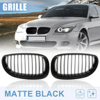 Matte Black Grill for BMW E60/E61 528i 535i 525i 530i 530xi 545i M5 (2003-2009)