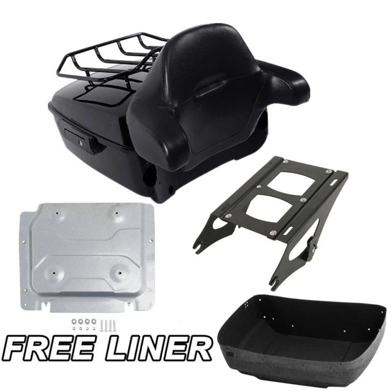 Trunk Backrest Base Plate Mount Rack for Harley Touring (2014–2026)