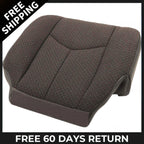 Driver Bottom Cloth Seat Cover for GMC Sierra 1500 2500 (2003–2007) Dark Grey