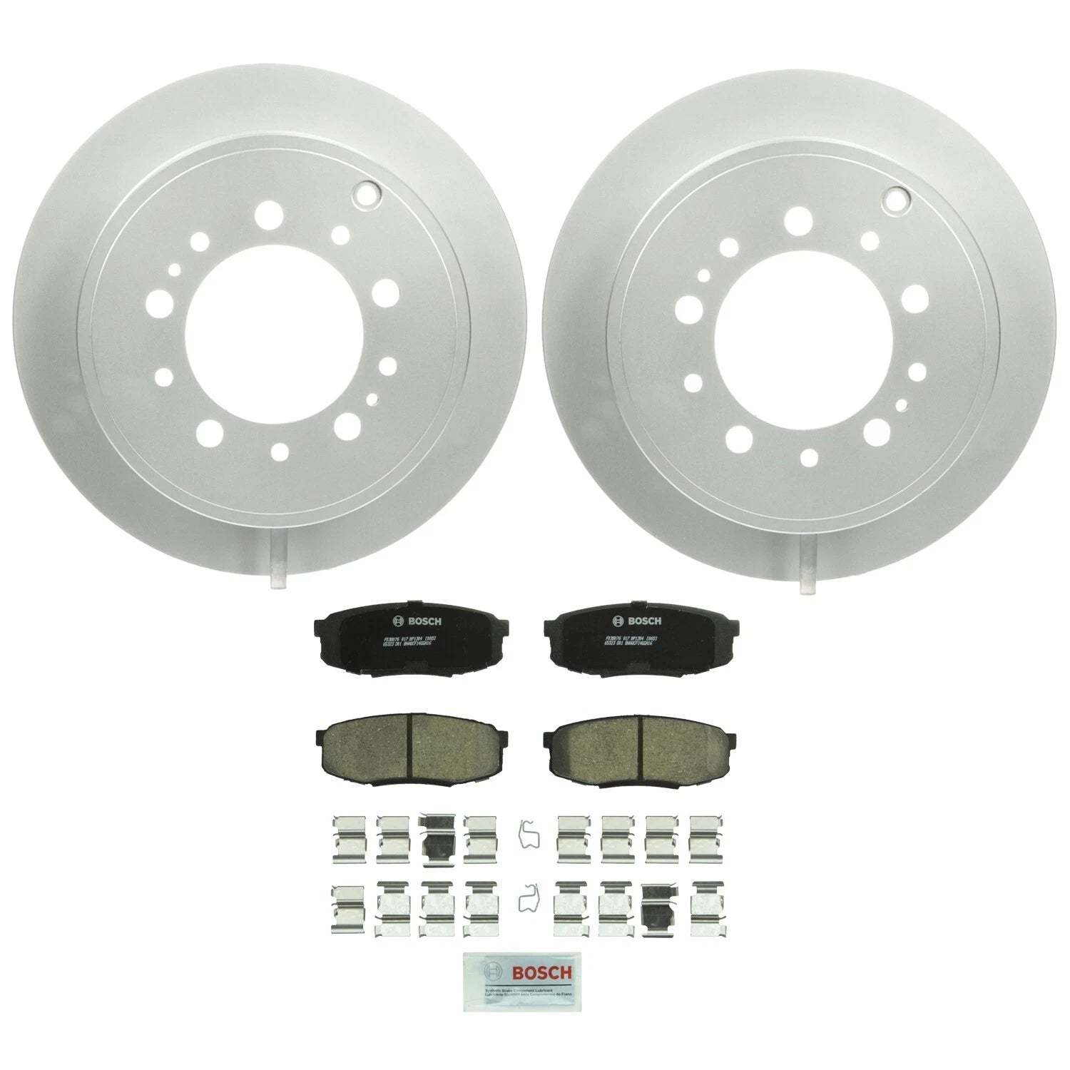Bosch Rear Brake Kit Rotors Ceramic Pads for LX570 Land Cruiser Sequoia Tundra (2008–2021)