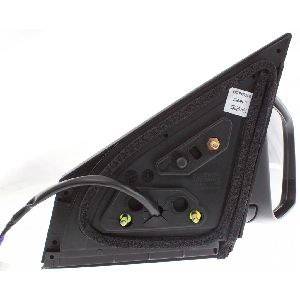 Power Mirror Set for Nissan Rogue (2008–2013) Heated Manual Folding Black