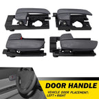 4X Interior Door Handles Gray for Hyundai Accent (2006–2011) EPY