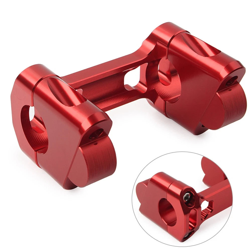 CNC Handlebar Clip Adapter Height Riser for BMW R1200GS LC/Adventure (2014–2020) Red