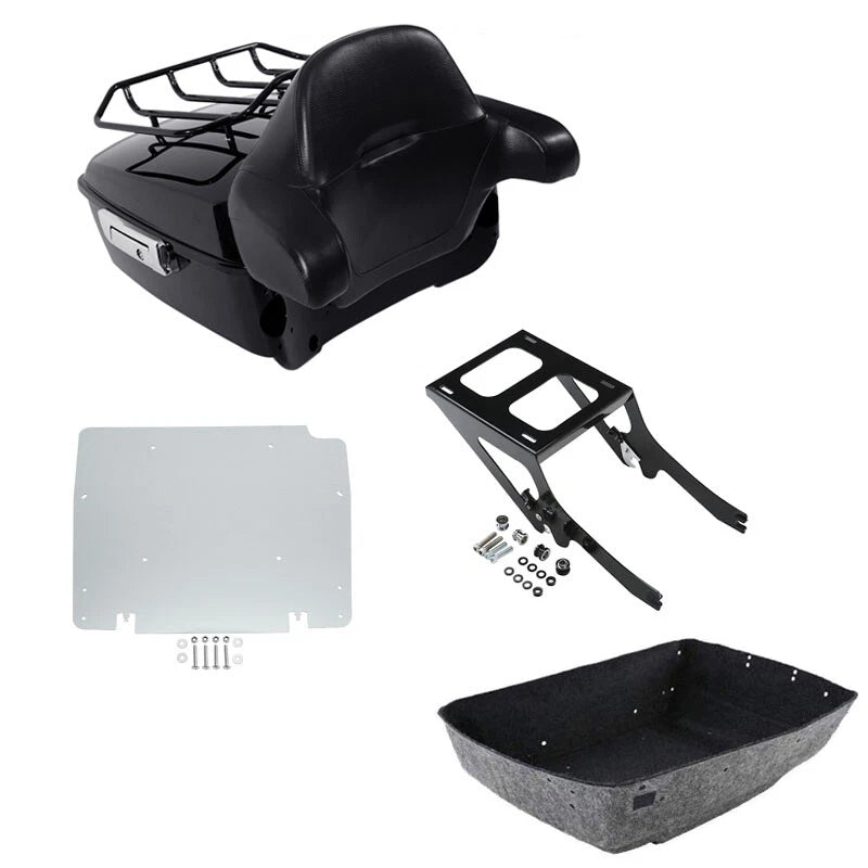 Trunk Pad Rack Mount Plate for Harley Softail Deluxe FLHC (2018–2023)