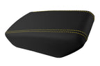 Leather Console Lid Armrest Cover for Nissan Maxima (2016–2021) Yellow Stitch
