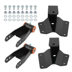4" Drop Kit Rear Shackles & Hangers for Chevy Silverado GMC Sierra 1500 (1999–2006)
