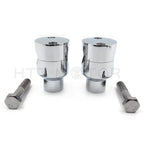 7/8" Handlebar Riser Mounting Clamp for Universal Motorcycle (All Years) Chrome