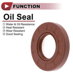 2X Oil Seal Rotary Shaft Seal FKM Rubber 35x68x10mm for Various Models