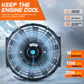 10" Electric Radiator Cooling Fan for Universal Fit (12V)