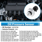 Engine Oil Pressure Sensor for Buick Allure 3.6L (2005–2008) No.12570798