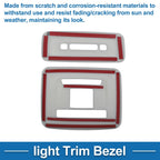 Light Trim Bezel for Toyota Prius (2023) - Silver Tone