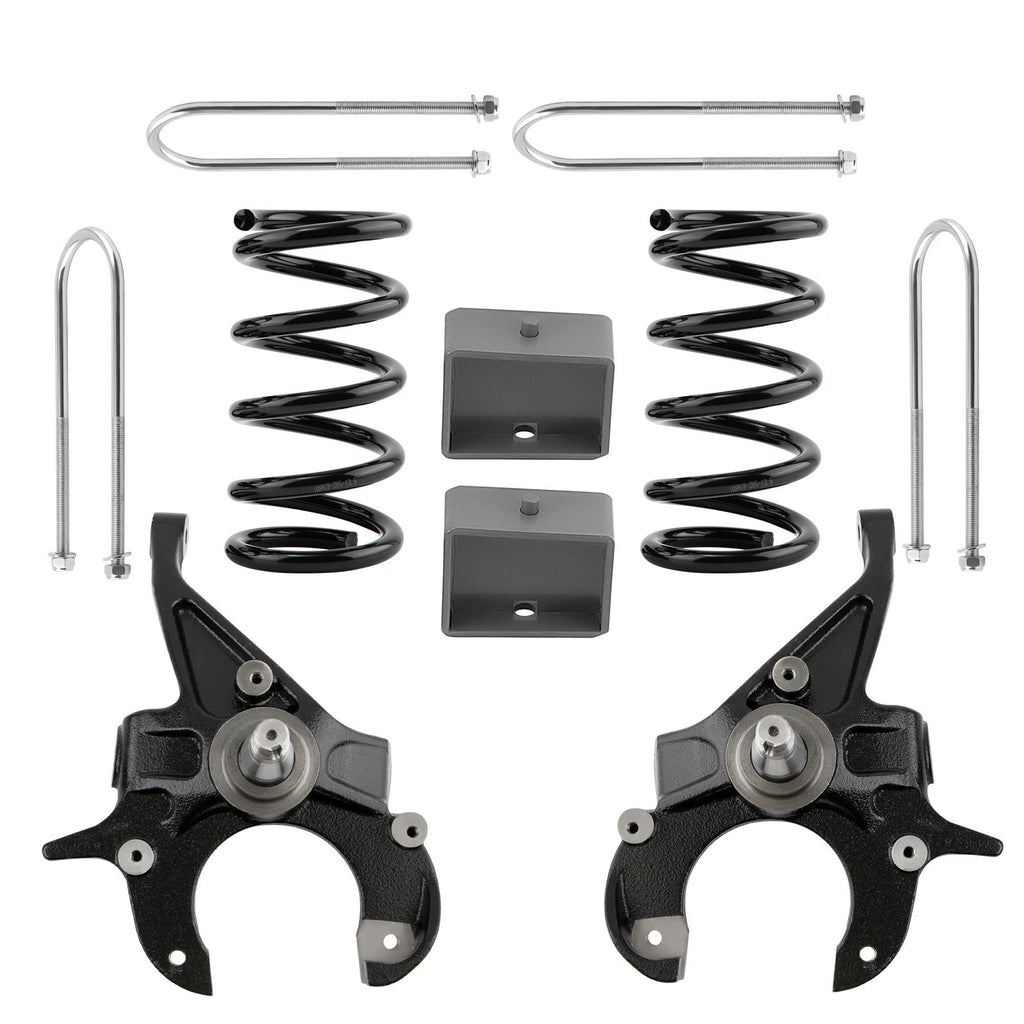 Drop Coil Spring Lowering Kit for Chevy S10 GMC S15 V6 2WD (1982–2004)