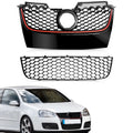 Black Hex Mesh Grille with Red Trim for VW Mk5 Jetta GTI (2006–2009)