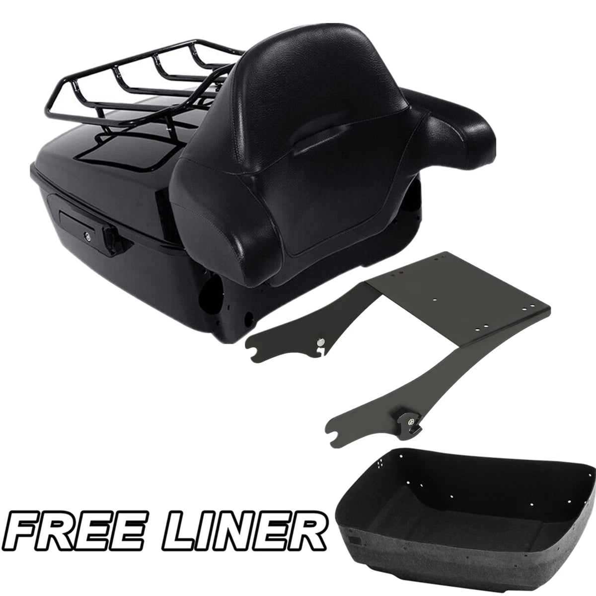 Trunk Rack for Harley Touring Road Glide (1997–2008) Black
