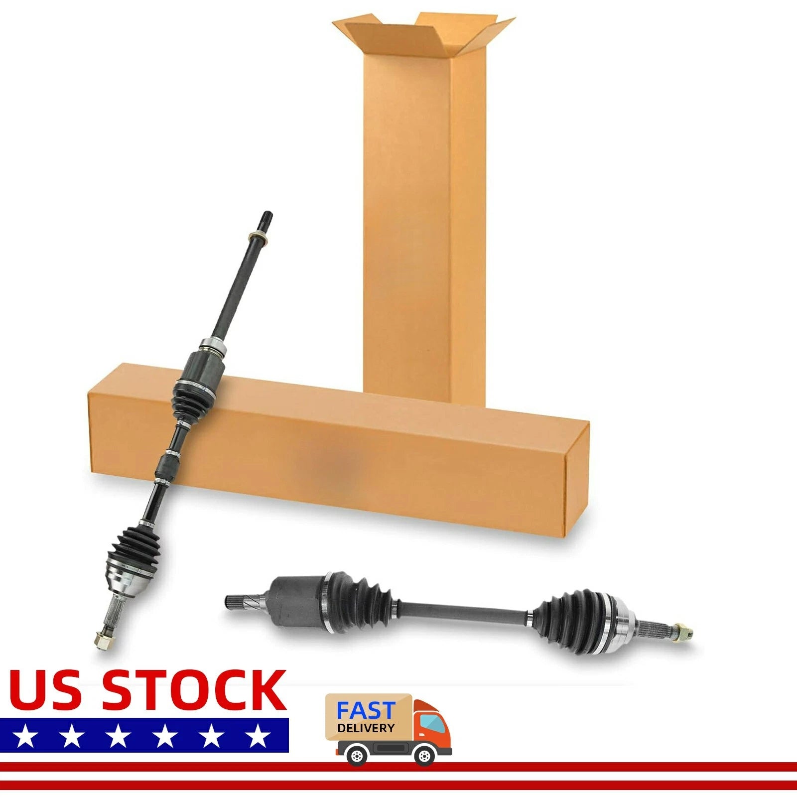 2 Front CV Axle Shaft Assemblies for Nissan Altima Rogue (2013–2020)