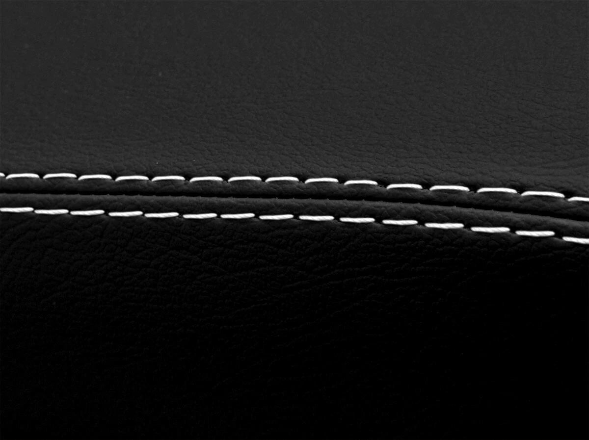 Console Armrest Cover for Dodge Dakota (2008–2011) PVC Leather White Stitch