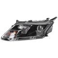 Halogen Headlight for Ford Fusion (2010–2012) Left Side Black Projector with Bulb
