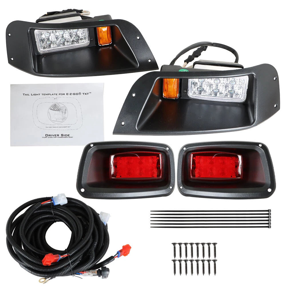 Adjustable Full LED Light Kit for EZGO TXT (1996–2013)