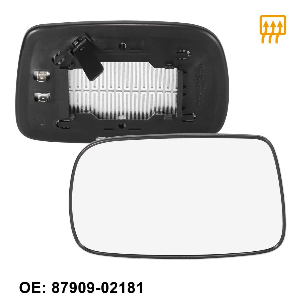 Left Side Heated Mirror Glass with Backing Plate 87909-02181 for Toyota Corolla 