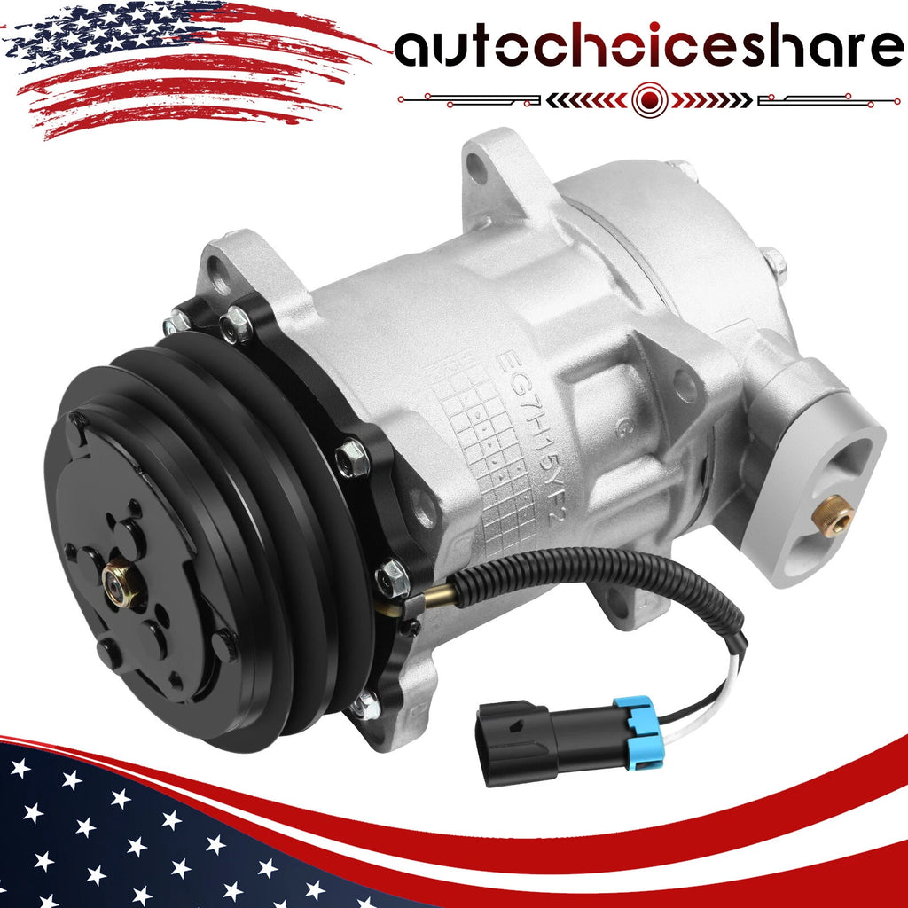 AC Compressor with Clutch for Kenworth T600A Peterbilt 210 320 379 (1987–2003)