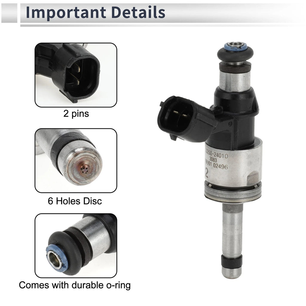 Fuel Injector for Lexus UX200 2019–2022 (1 Pc, Black Silver Tone)