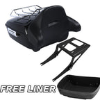 Trunk Backrest Pad Rack for Harley Fat Boy FLSTF (2008–2016)