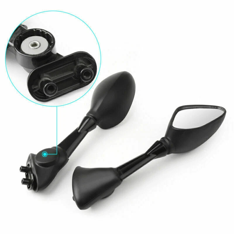 Black Pair Rear View Mirrors for BMW S1000RR (2010–2014) T9
