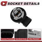 1 Pc Parking Turn Signal Light Socket for Buick LeSabre (2000–2005) No.12335587