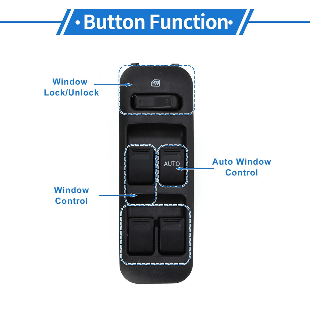 Front Right Power Window Switch for Suzuki Every Lapin Alto (2004–2018)