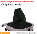 Leather Manual Shift Boot for Ford Mustang (2015–2020) Green Stitch