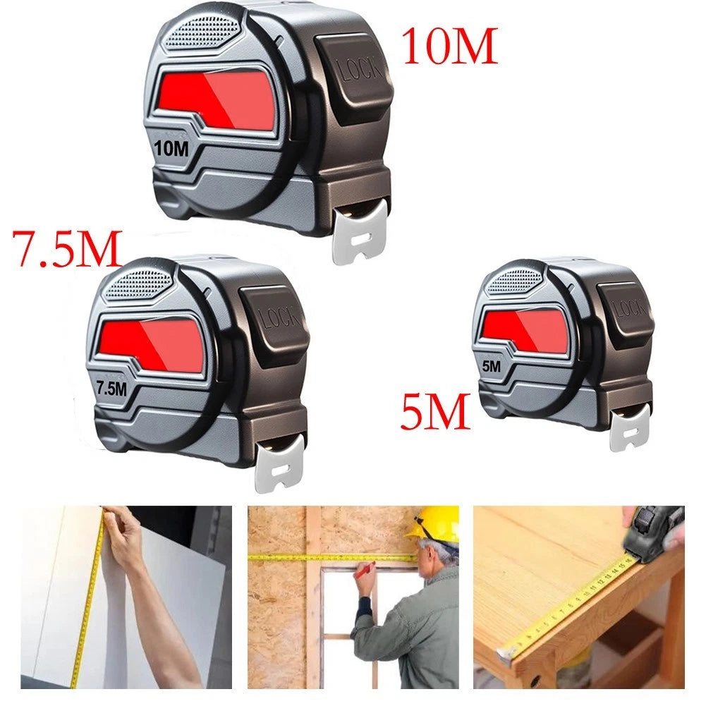 Retractable Tape Measure 5m/10m Stainless Steel Rust Resistant
