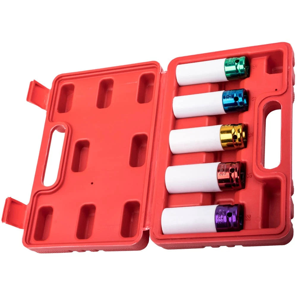 Thin Wall Lug Nut Removal Tool Set 6-Point for Impact Socket 