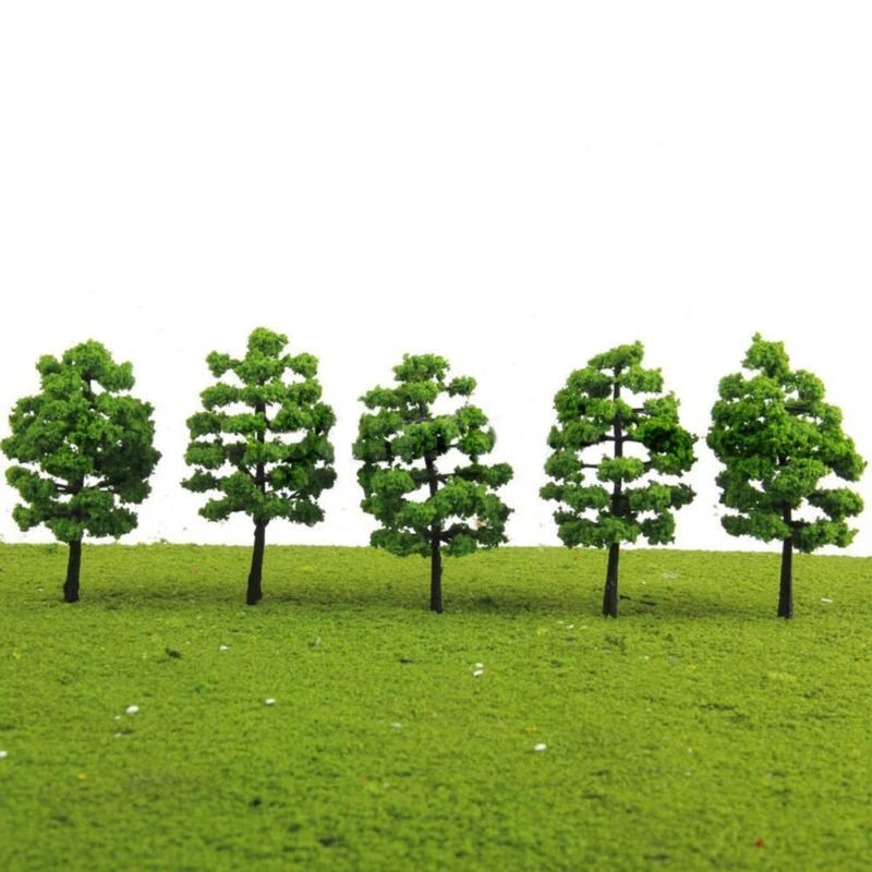 20pcs Model Trees for Miniature Scenery (1:100 Scale, 70mm)