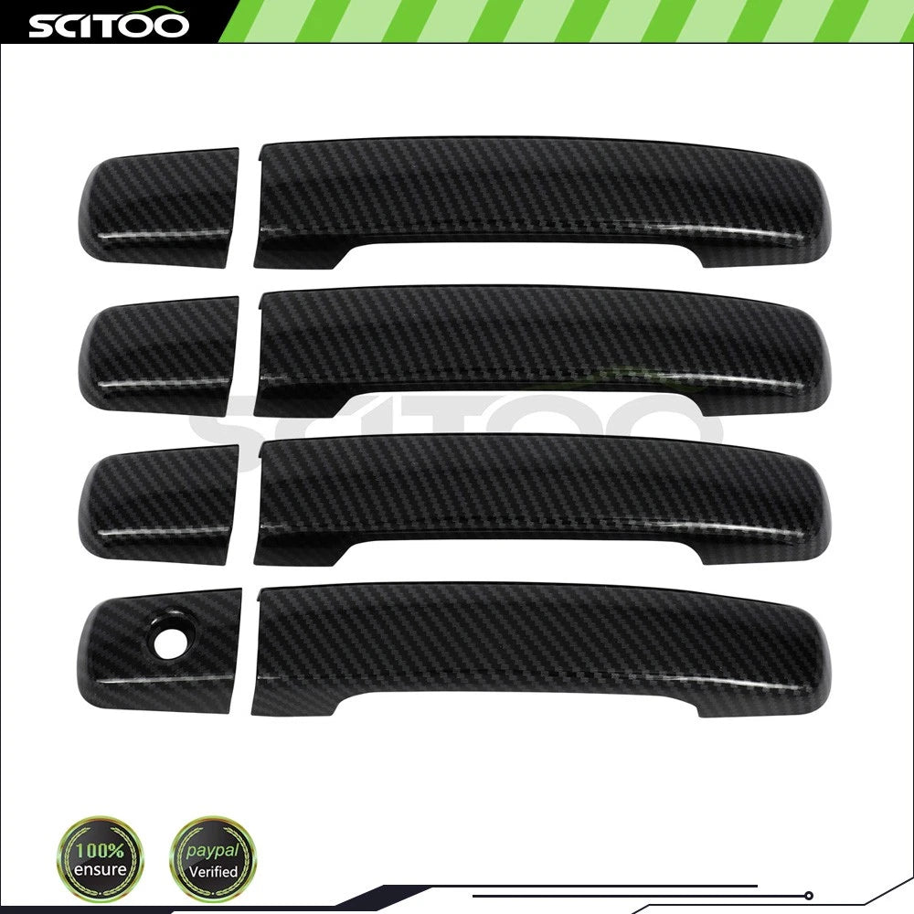Set of 4 Door Handle Covers for Nissan Altima (2007–2013) Carbon Fiber