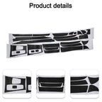 3D Carbon Fiber Interior DIY Trim Decals Black for X5 E70 (2007–2013)