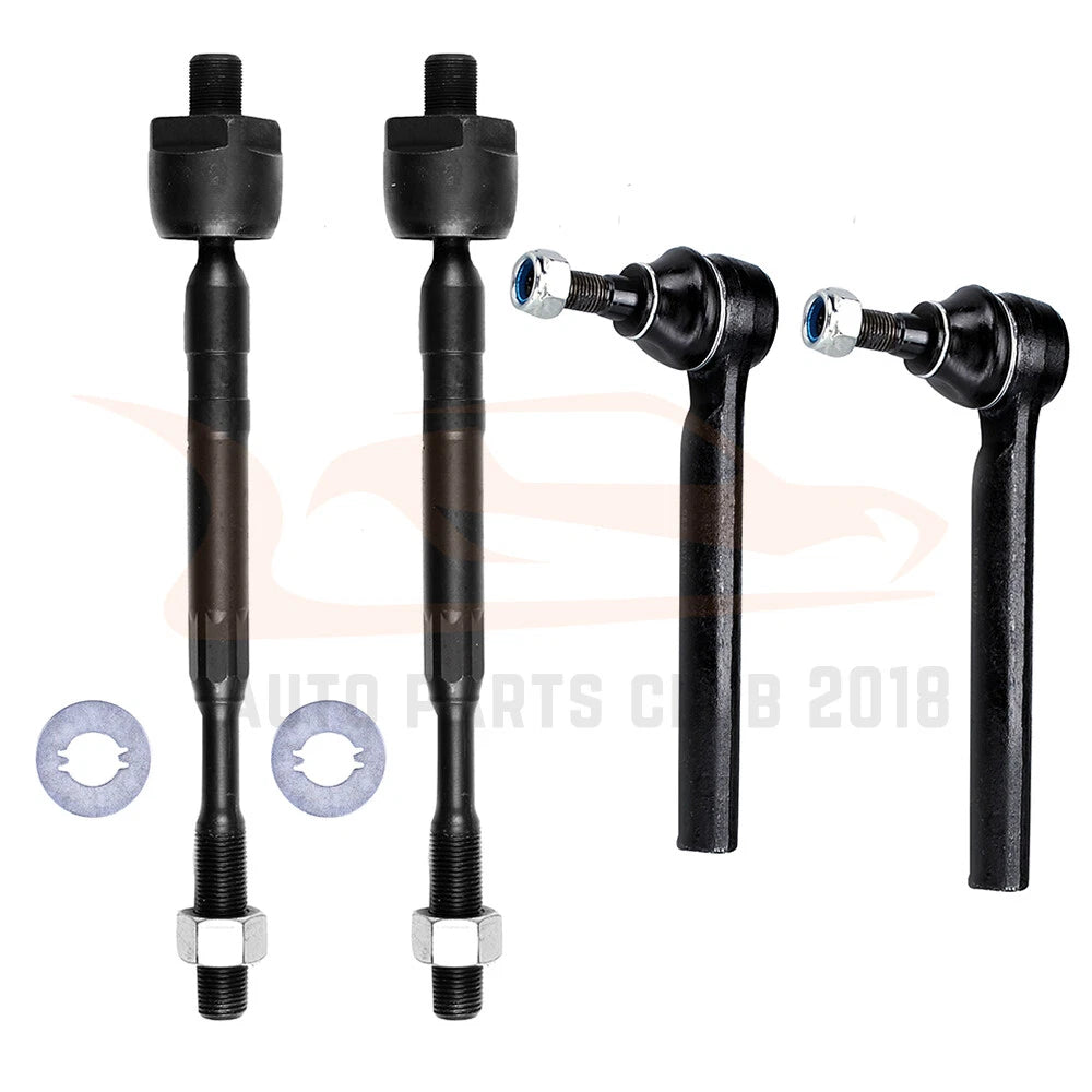 Set of 4 Front Steering Kit Tie Rod Ends for Nissan Murano (2003–2004)