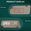 Sun Visor for Nissan Murano (2006–2008) Beige Left Driver Side W/Lamp 96401-CC22B