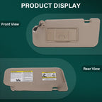 Sun Visor for Nissan Murano (2006–2008) Beige Left Driver Side W/Lamp 96401-CC22B