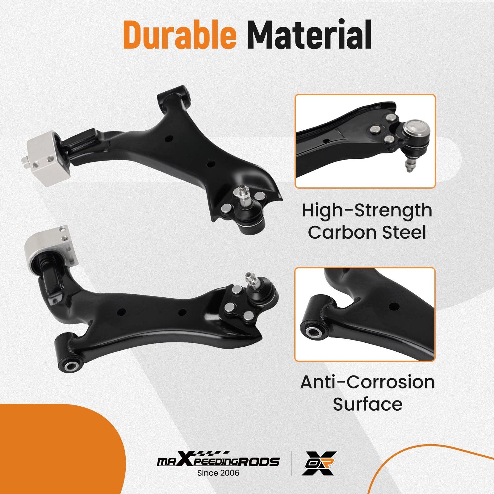 Front Lower Control Arms Tie Rods Kit for Chevy Equinox GMC Terrain (2010-2017)