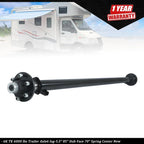 6K Trailer Axle for 6 Lug Vehicles (85" Hub Face, 70" Spring Center)